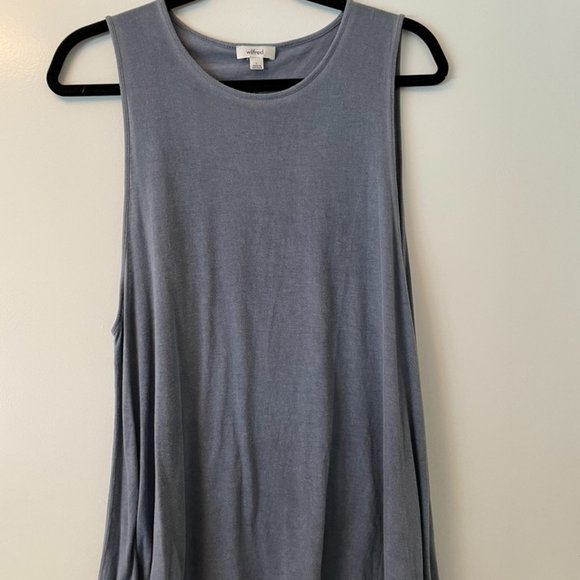 Wildred Drk Blue Cotton Tank top - Picture 1 of 3